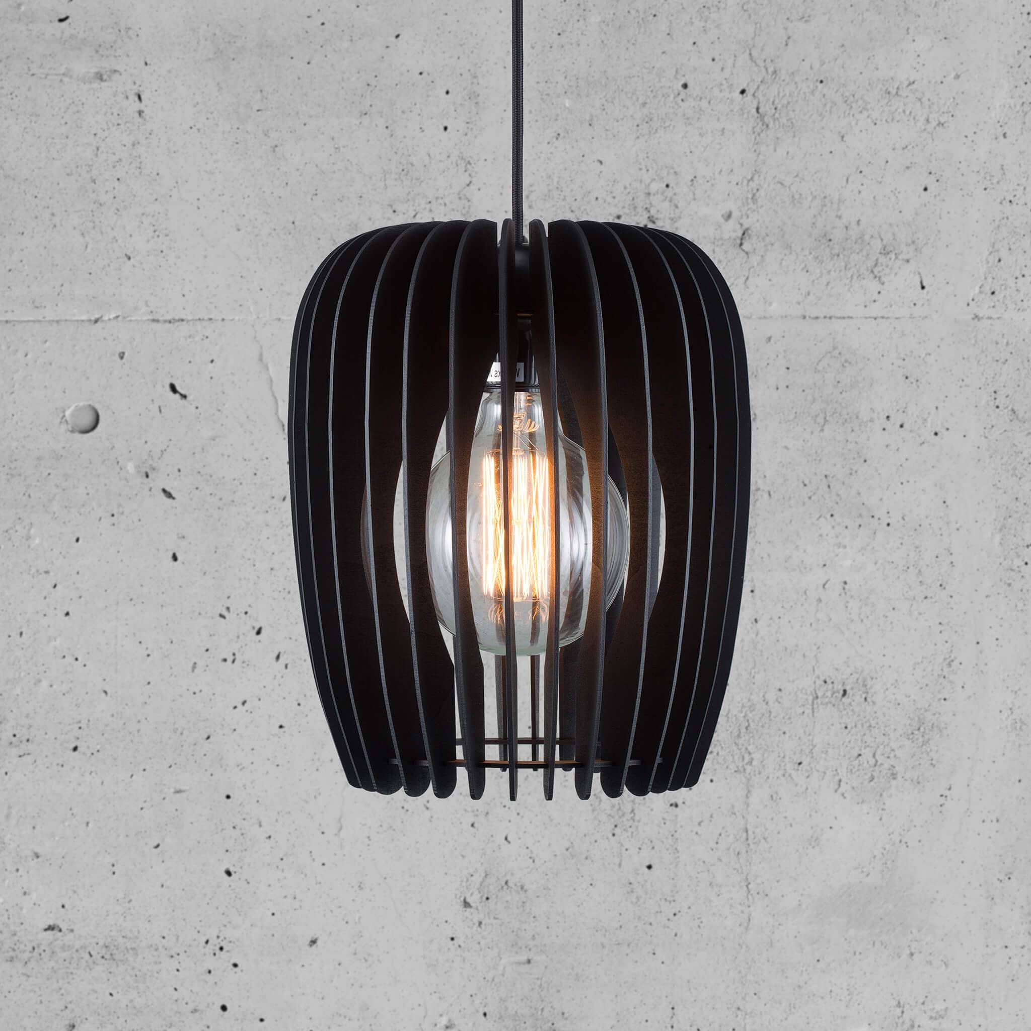 Nordlux Tribeca 24 Wooden Pendant - Black