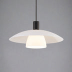 Verona Pendant Light, Black/Opal