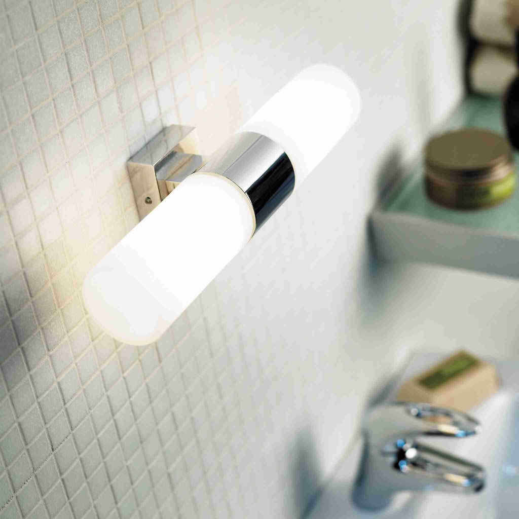 Nordlux Tangens Bathroom Double Wall Light - Chrome - Bathroom 