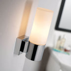 Nordlux Tangens Bathroom Wall Light - Brushed Steel - Bathroom