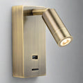 Wren LED Wall Spotlight with USB Charger